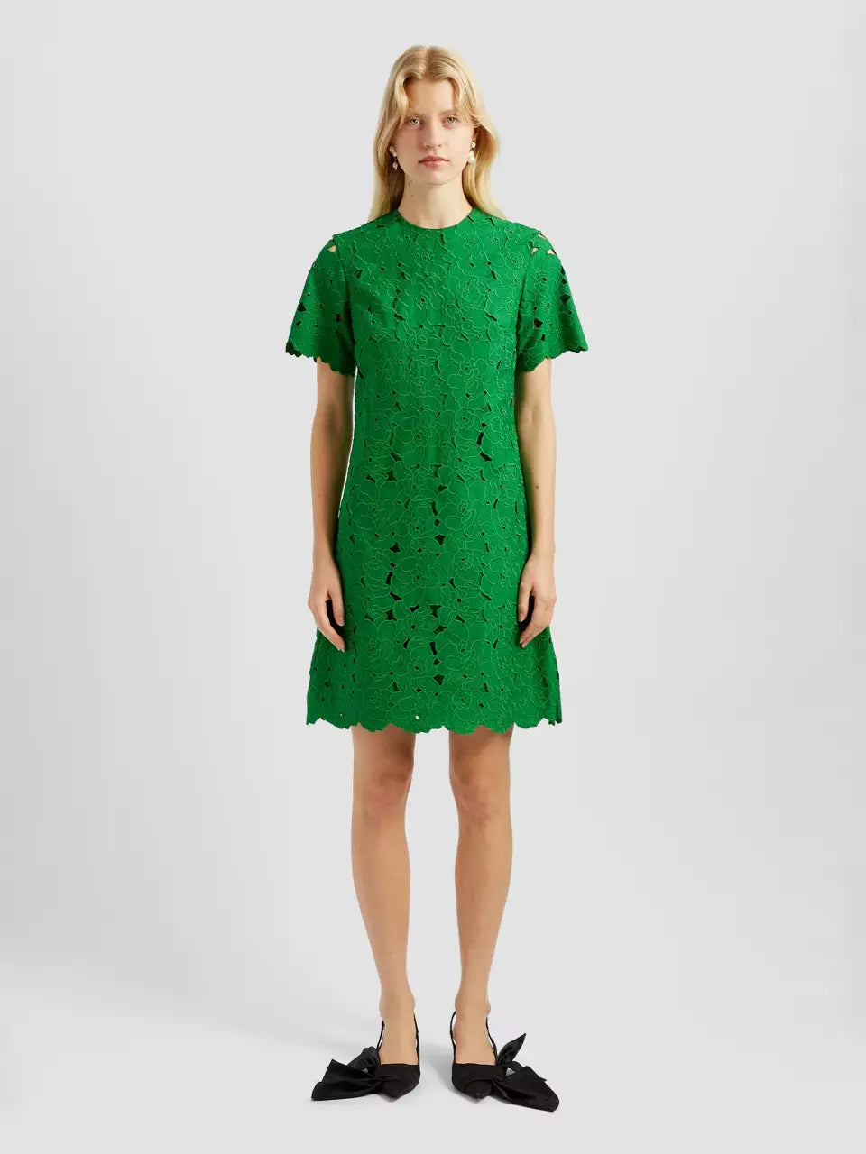 Erdem Vestido Mini Cutwork color Verde Claro sku 731-005883 01 - Foto 1