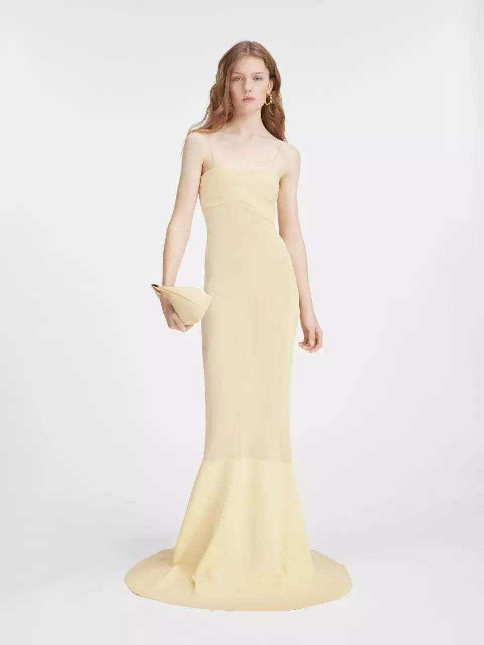 Jacquemus Vestido Maxi La Robe Fino color Amarillo Claro sku 732-001283 01 - Foto 1