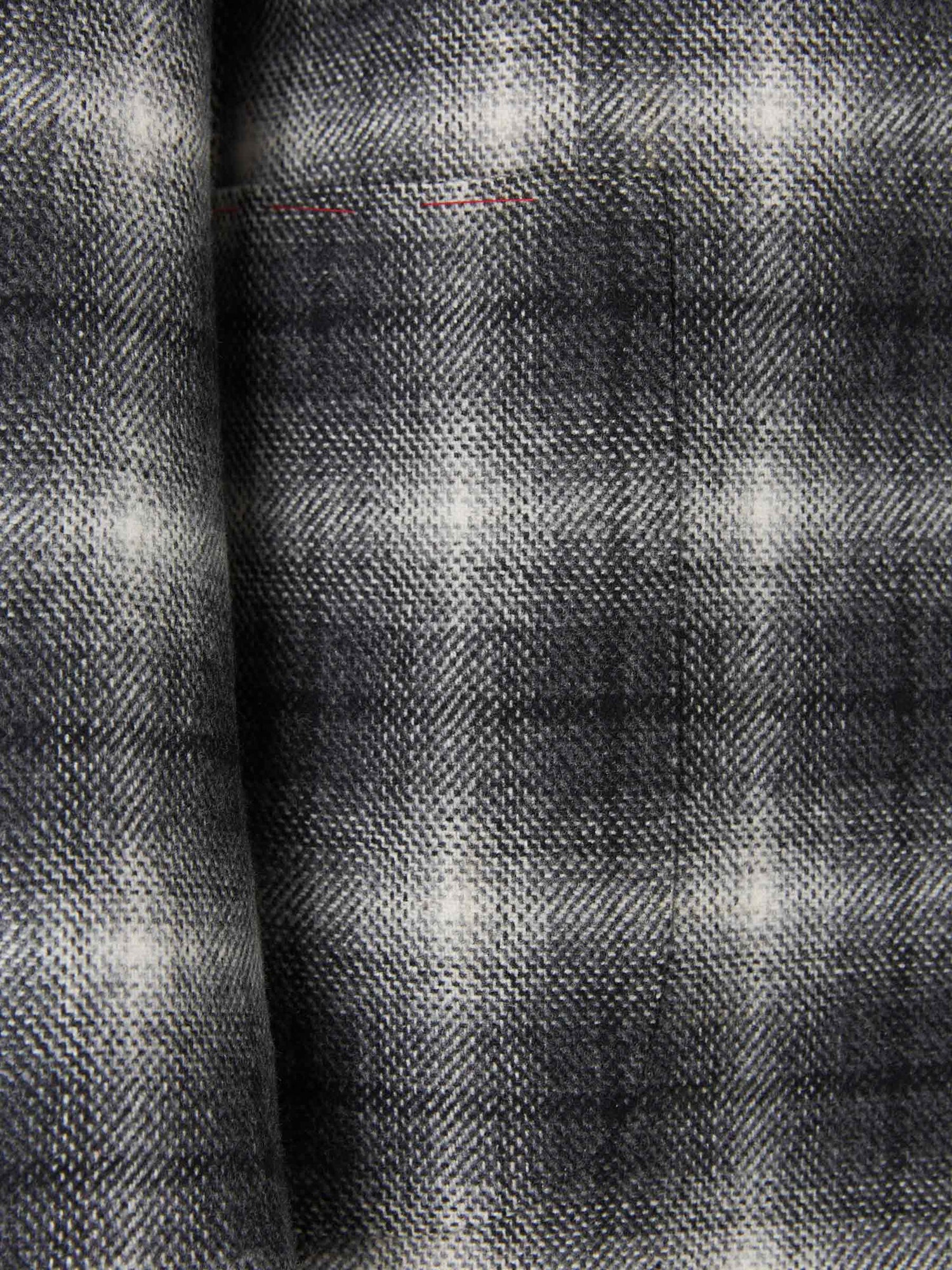 Isaia Americana de cuadros color Gris Oscuro sku 302-002964 01 - Foto 4