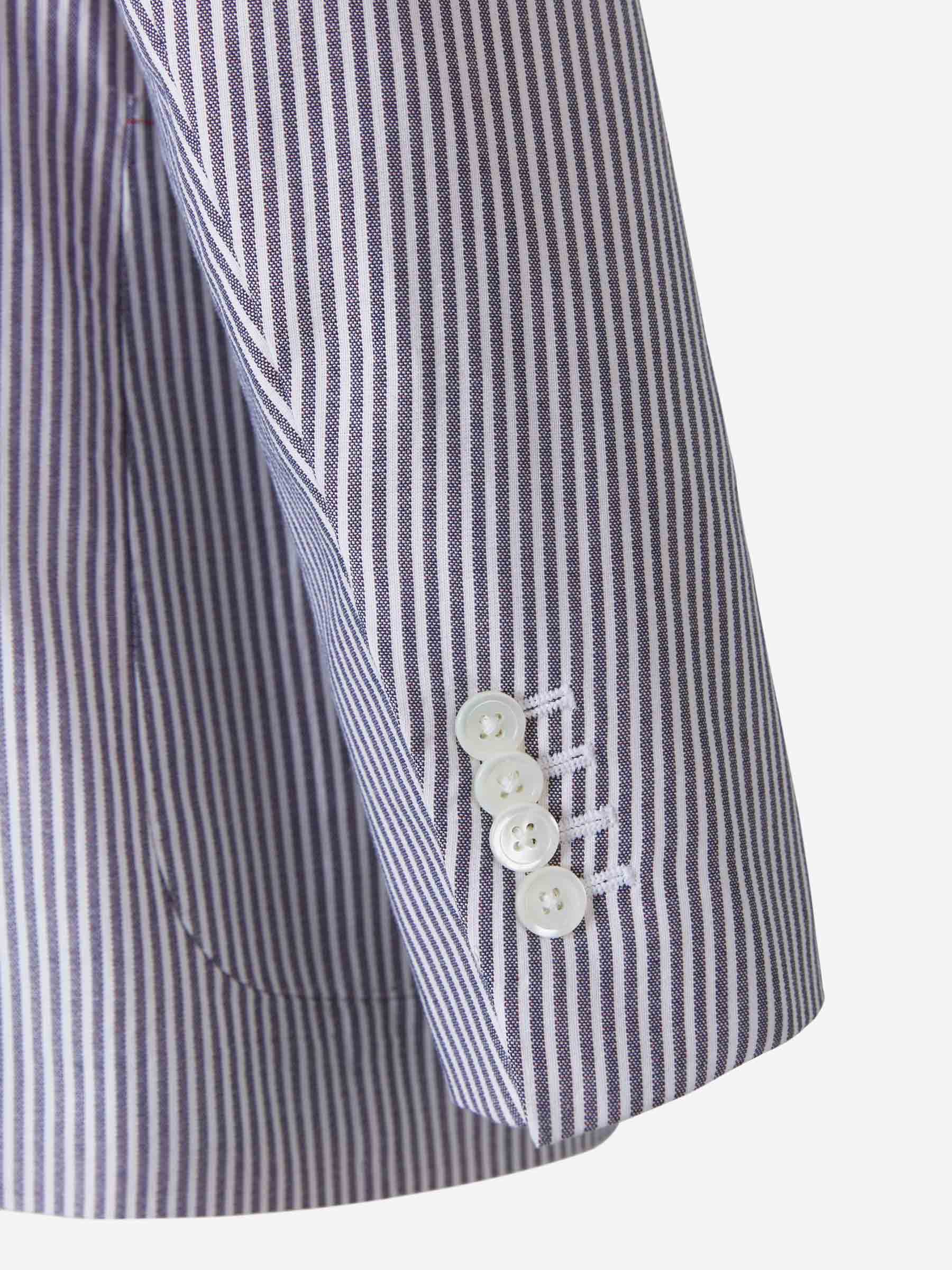 Isaia Americana Rayas Gregori color Gris Carbón sku 302-003130 01 - Foto 5