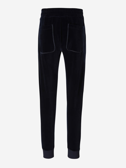 Tom Ford Joggers Terciopelo Algodón color Azul Noche sku 521-002826 01 - Foto 2