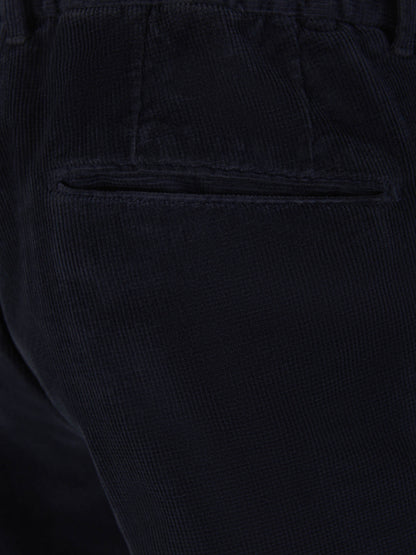 Incotex Pantalones Pana Algodón color Azul Marino sku 521-002912 02 - Foto 3