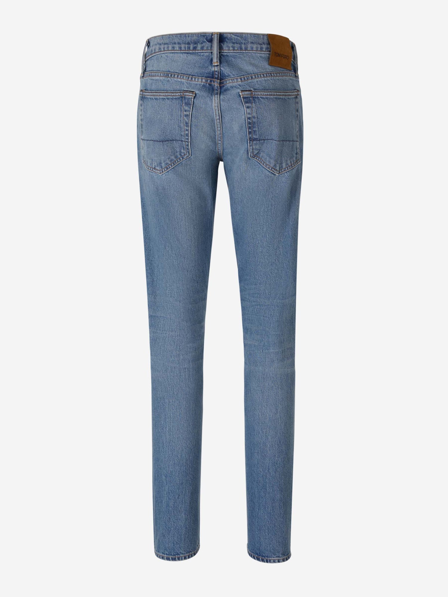 Tom Ford Jeans Logo Algodón color Azul Denim sku 522-002365 01 - Foto 2