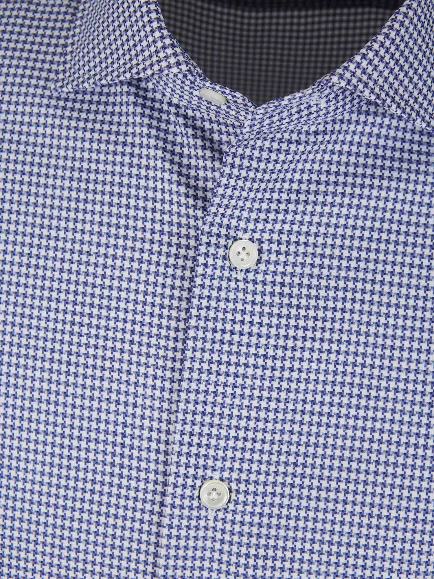 Santa Eulalia Camisa Motivo Pata De Gallo color Azul Noche sku 531-006098 02 - Foto 3