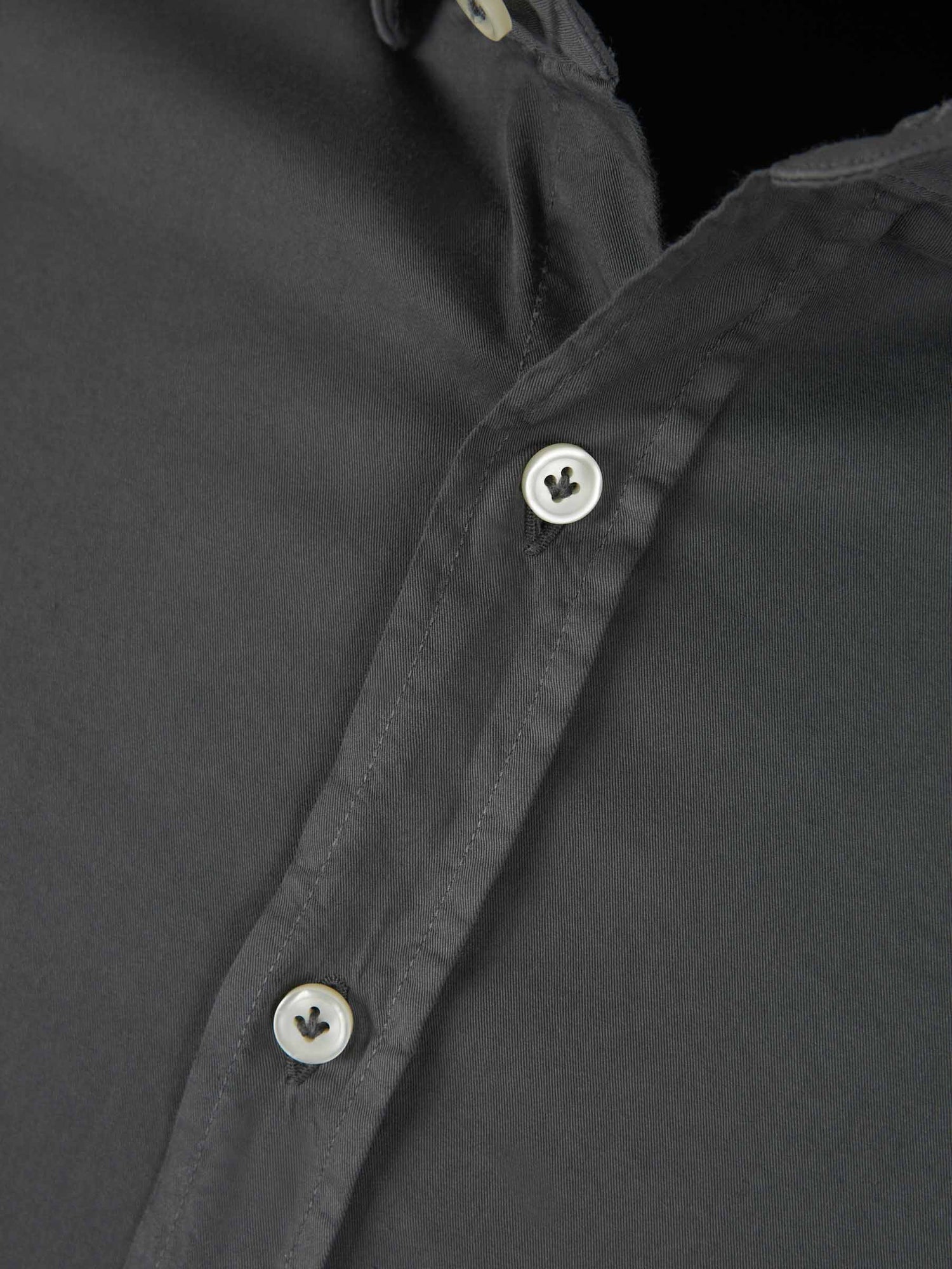 Santa Eulalia Camisa Lisa Algodón color Gris Claro sku 531-006107 06 - Foto 3