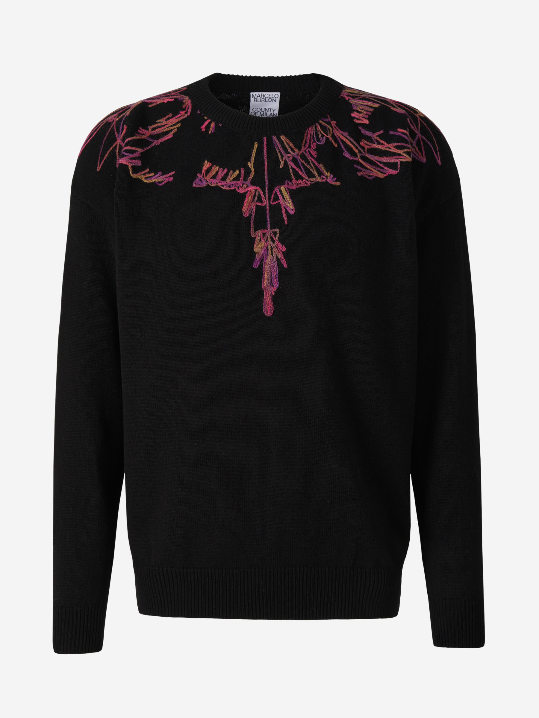 Marcelo Burlon Jersey Algodón Y Cashmere color Negro sku 545-001105 01 - Foto 1