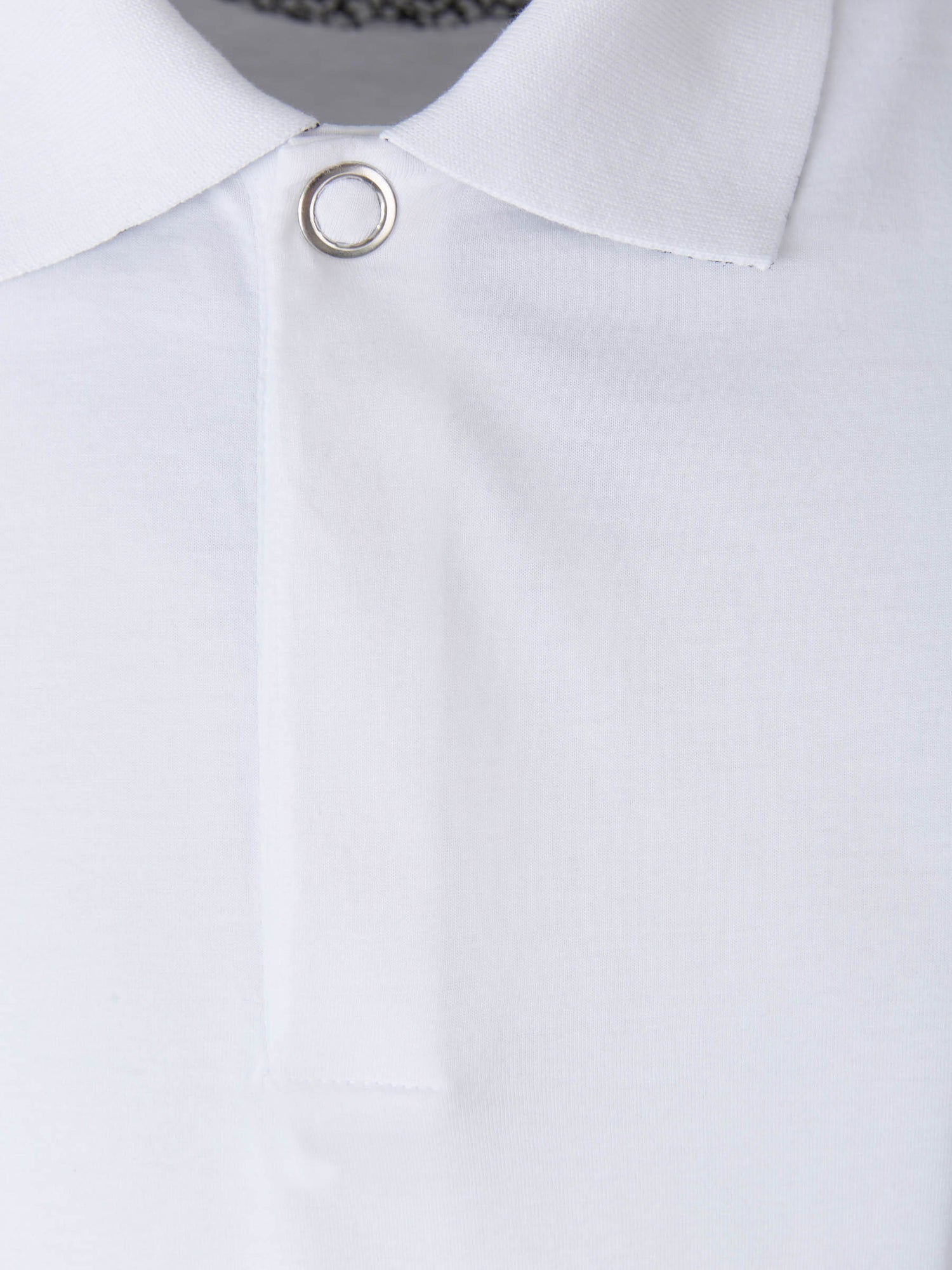 Canali Polo Punto Algodón color Blanco sku 552-001266 01 - Foto 3