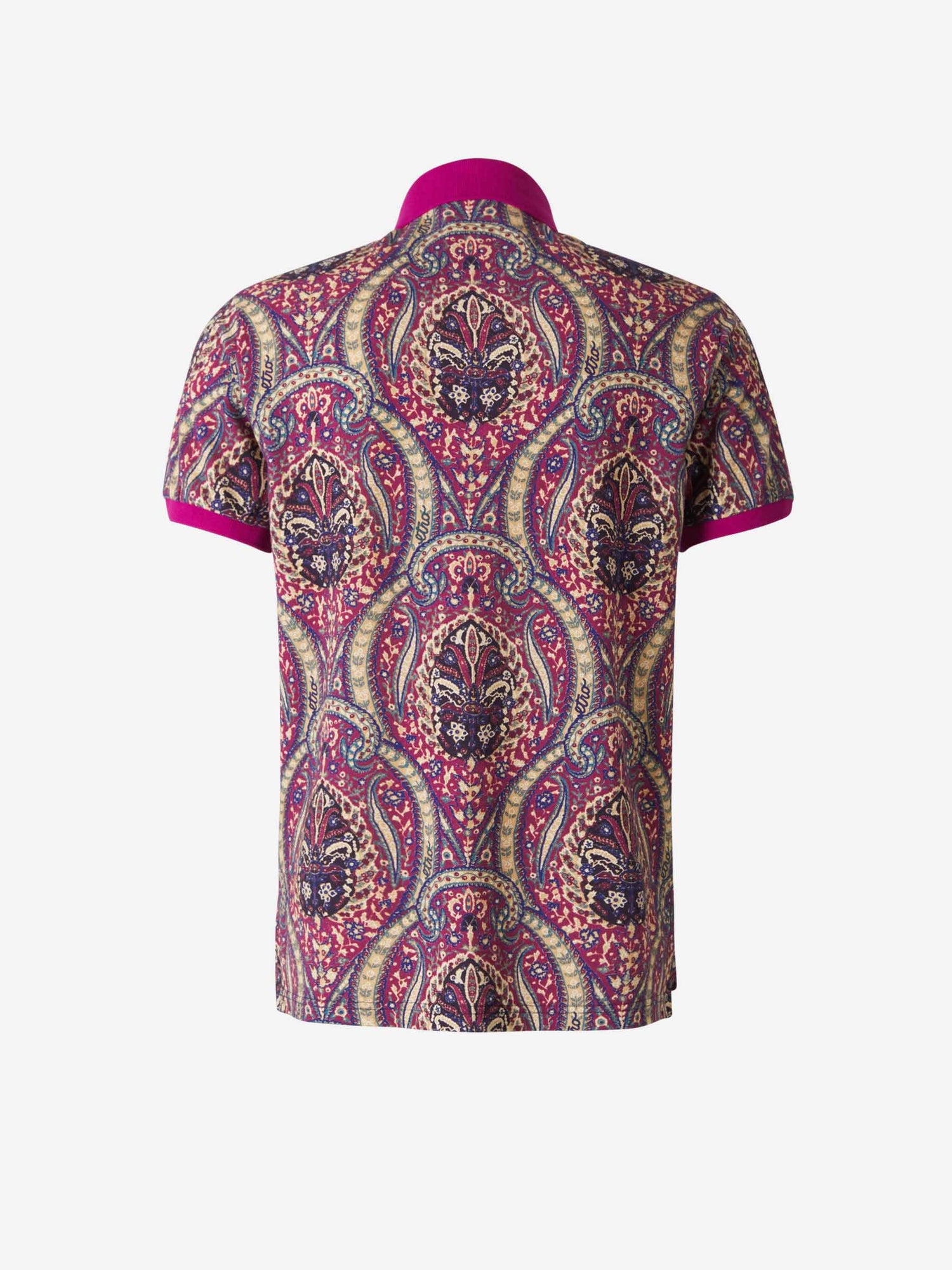 Etro Polo Piqué Paisley color Fucsia sku 552-001287 02 - Foto 2