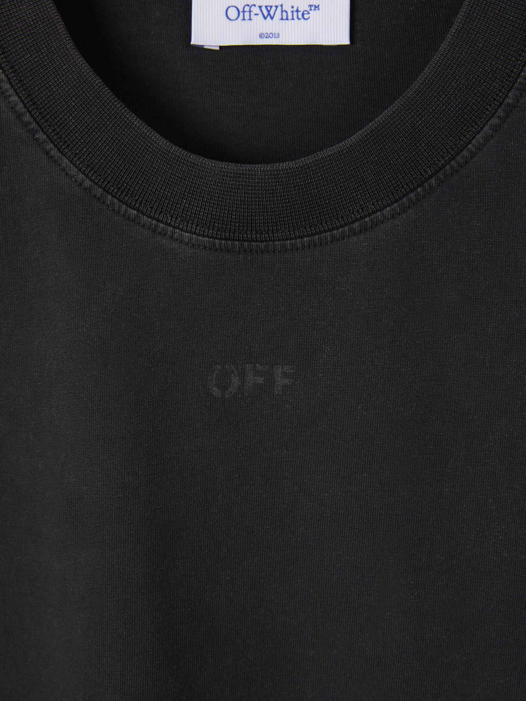 Off-White Camiseta Lisa Algodón color Negro sku 553-003332 01 - Foto 3