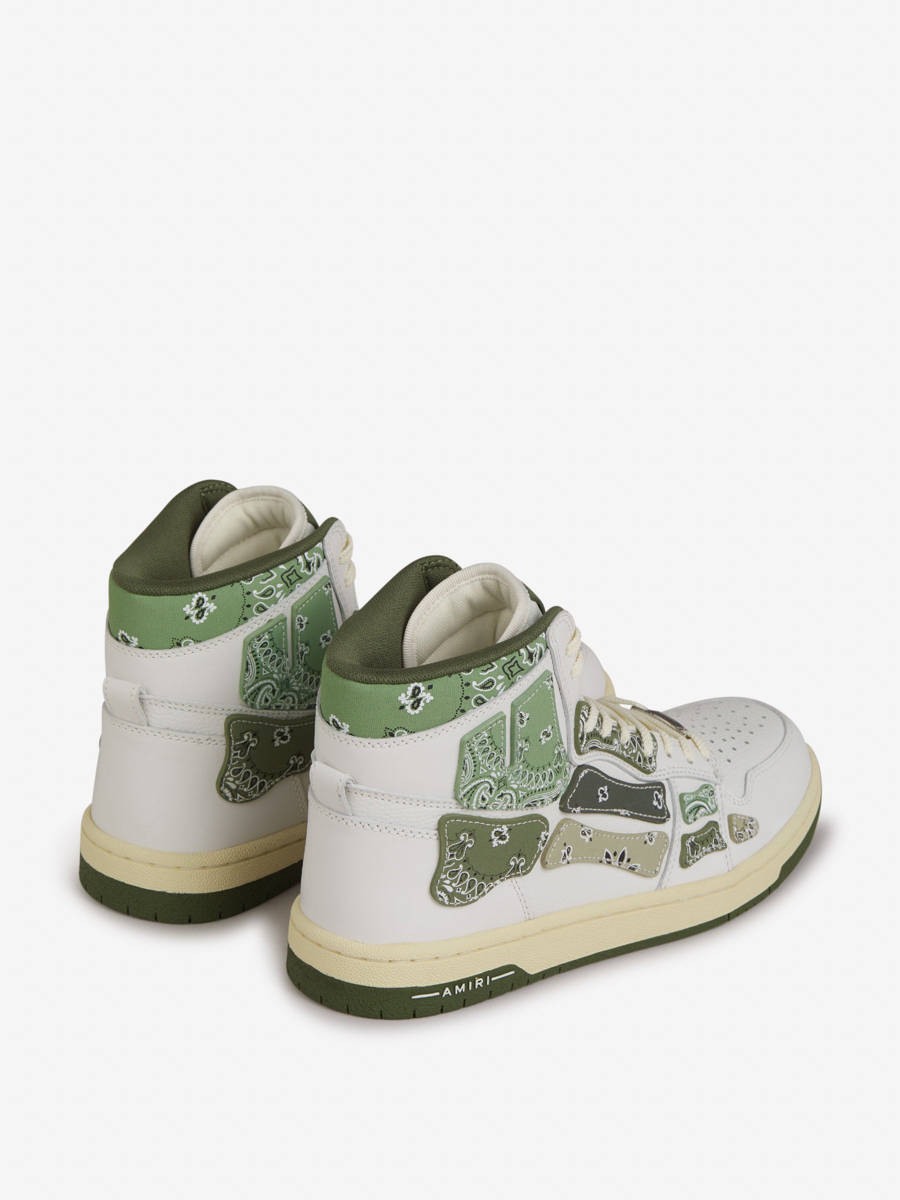 Amiri Sneakers Bandana Skel-Top color Verde Militar sku 616-001980 01 - Foto 3