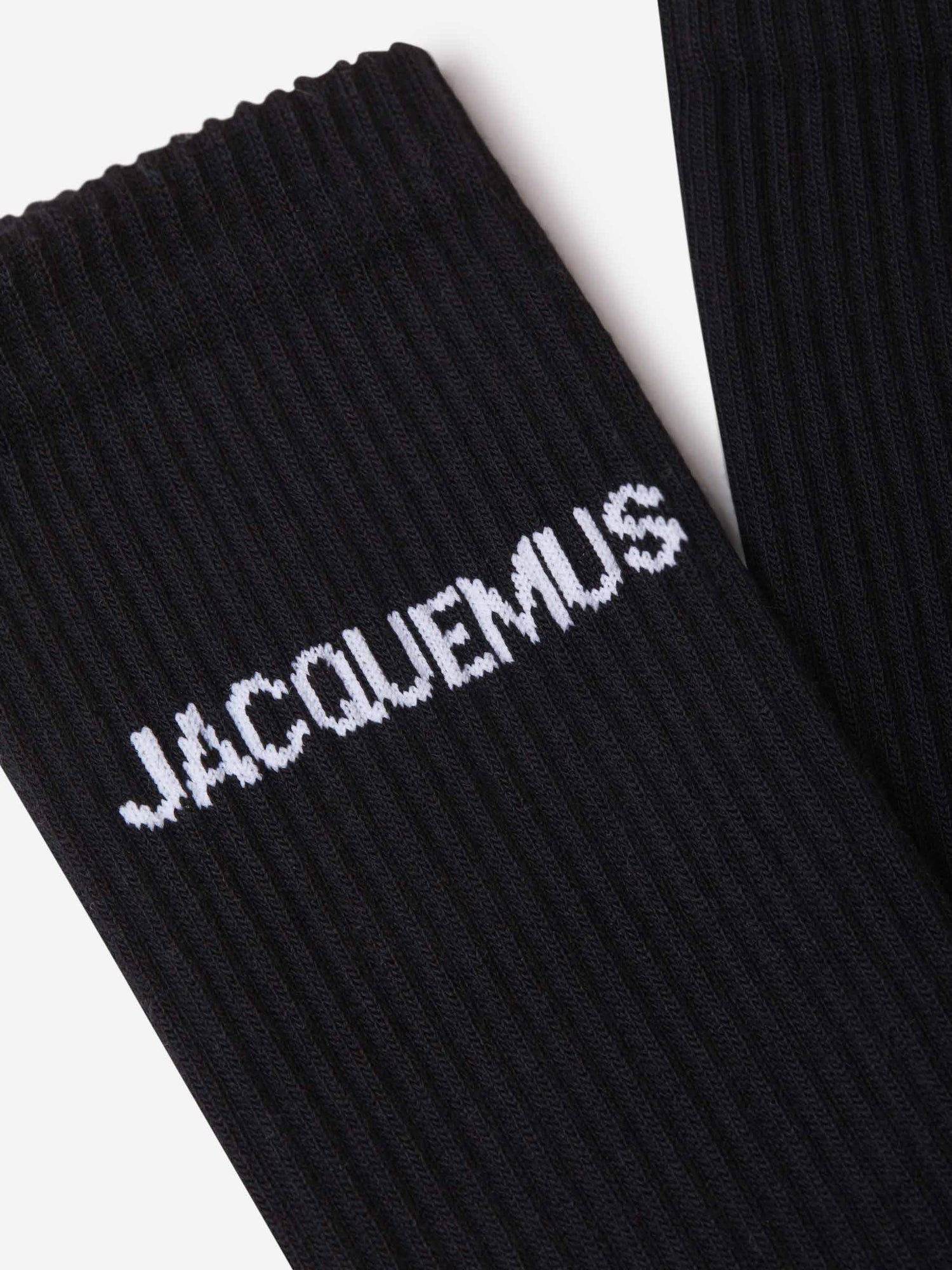 Jacquemus Calcetines Logo Canalé color Negro sku 642-000405 01 - Foto 2