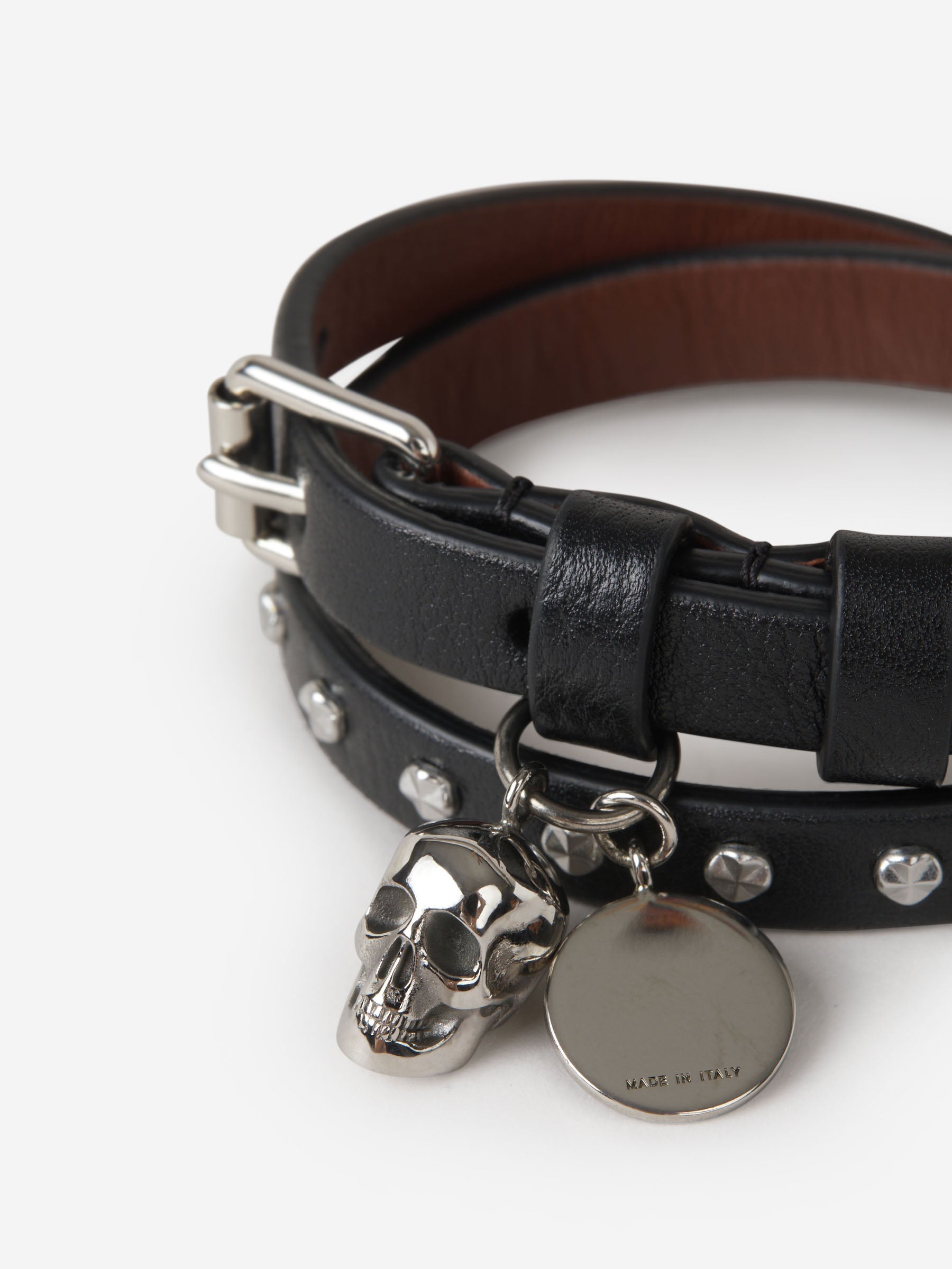 Alexander mcqueen leather bracelet best sale