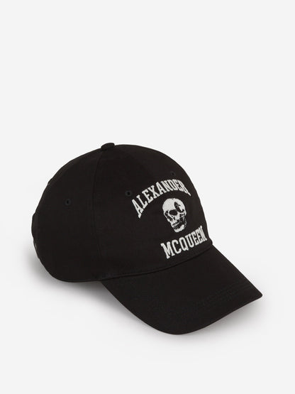 Alexander McQueen Gorra Logo Bordado color Negro sku 695-001358 01 - Foto 1