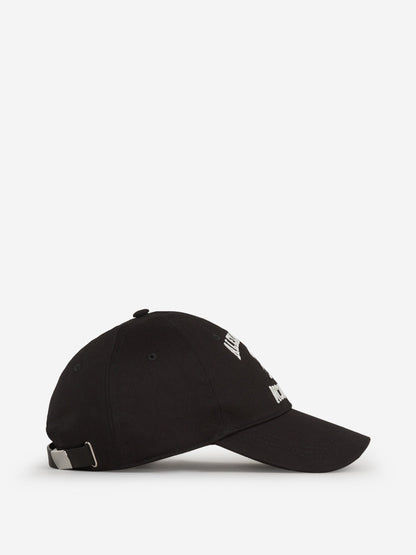 Alexander McQueen Gorra Logo Bordado color Negro sku 695-001358 01 - Foto 2