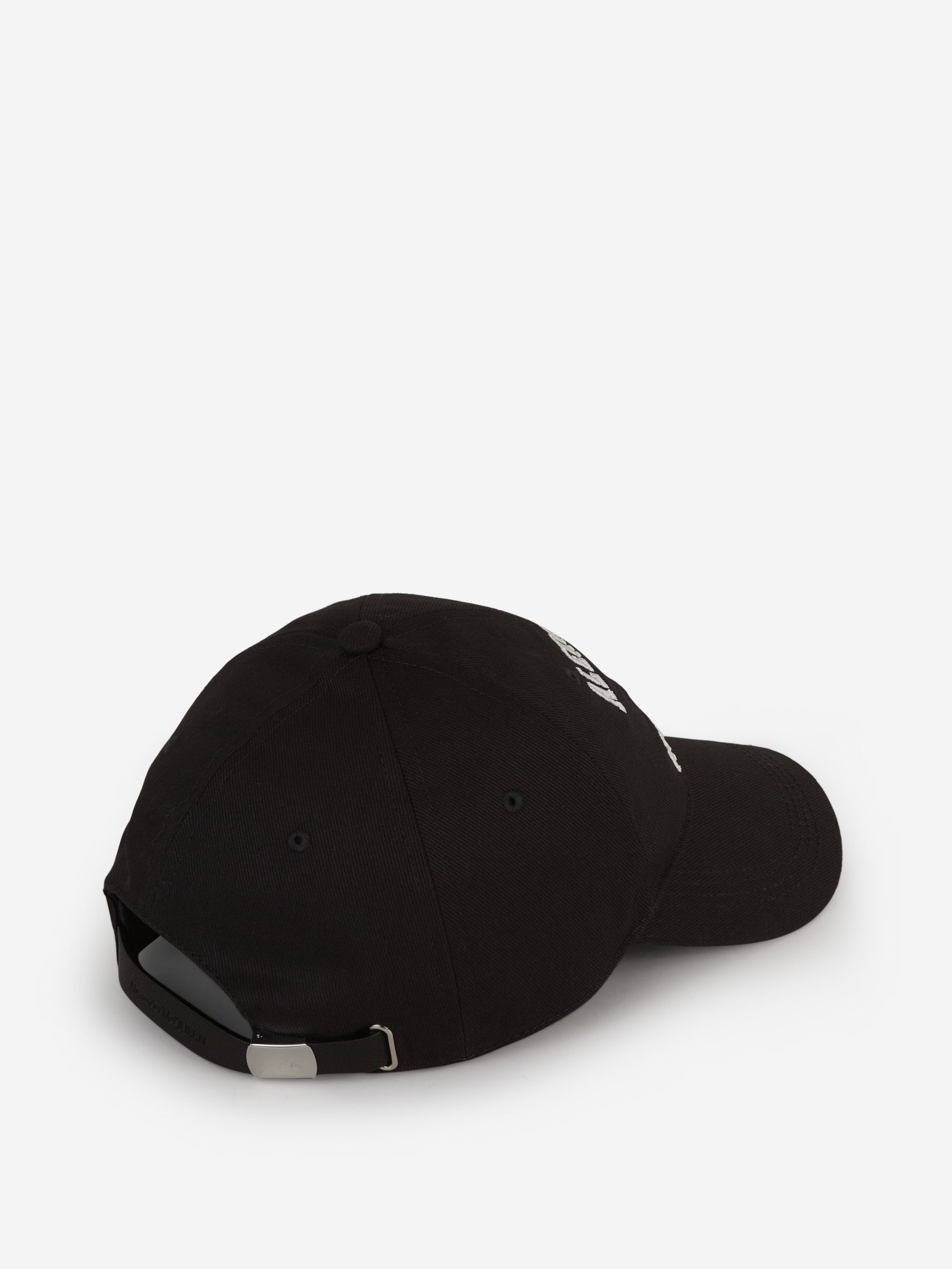 Alexander McQueen Gorra Logo Bordado color Negro sku 695-001358 01 - Foto 3