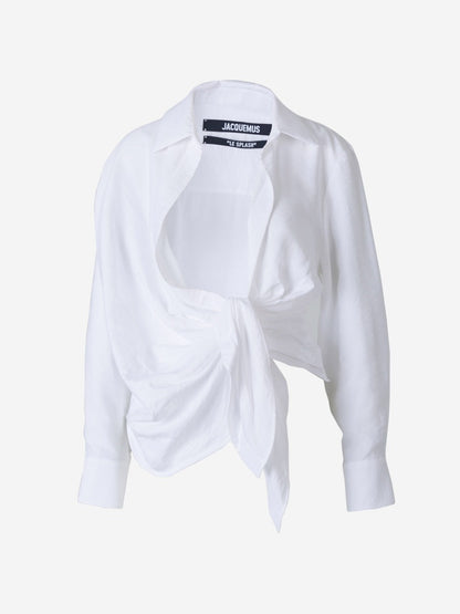 Jacquemus Camisa Le Bahía color Blanco sku 701-001991 01 - Foto 1