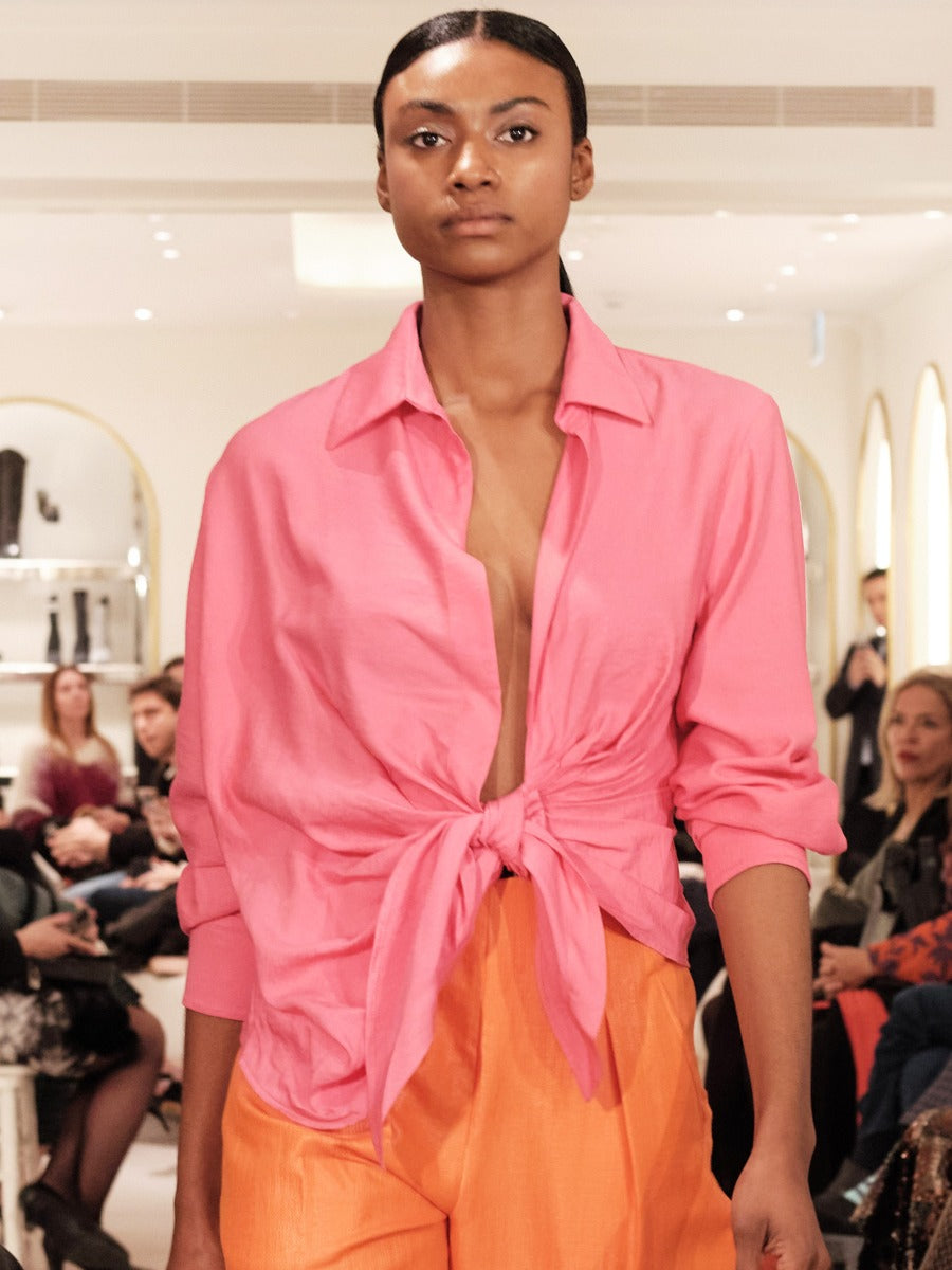 Jacquemus Camisa Le Bahía color Fucsia sku 701-001870 01 - Foto 6