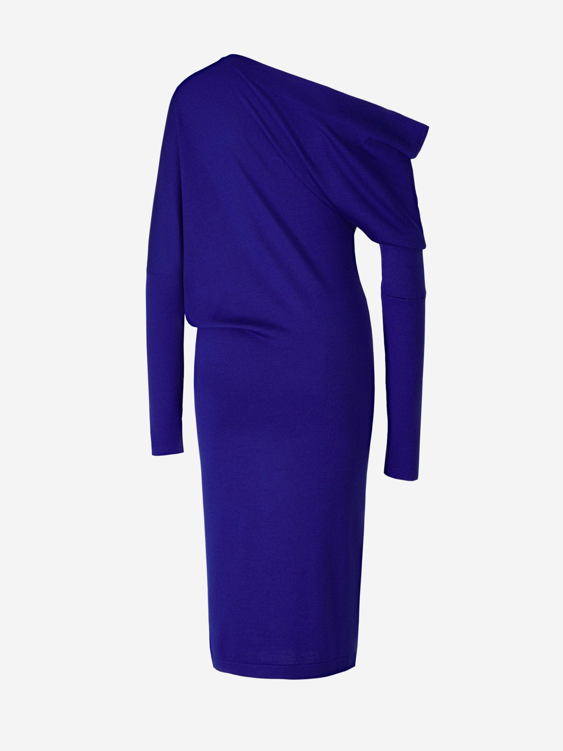 Tom Ford Vestido Cashmere Y Seda color Azul Marino sku 731-005811 01 - Foto 2