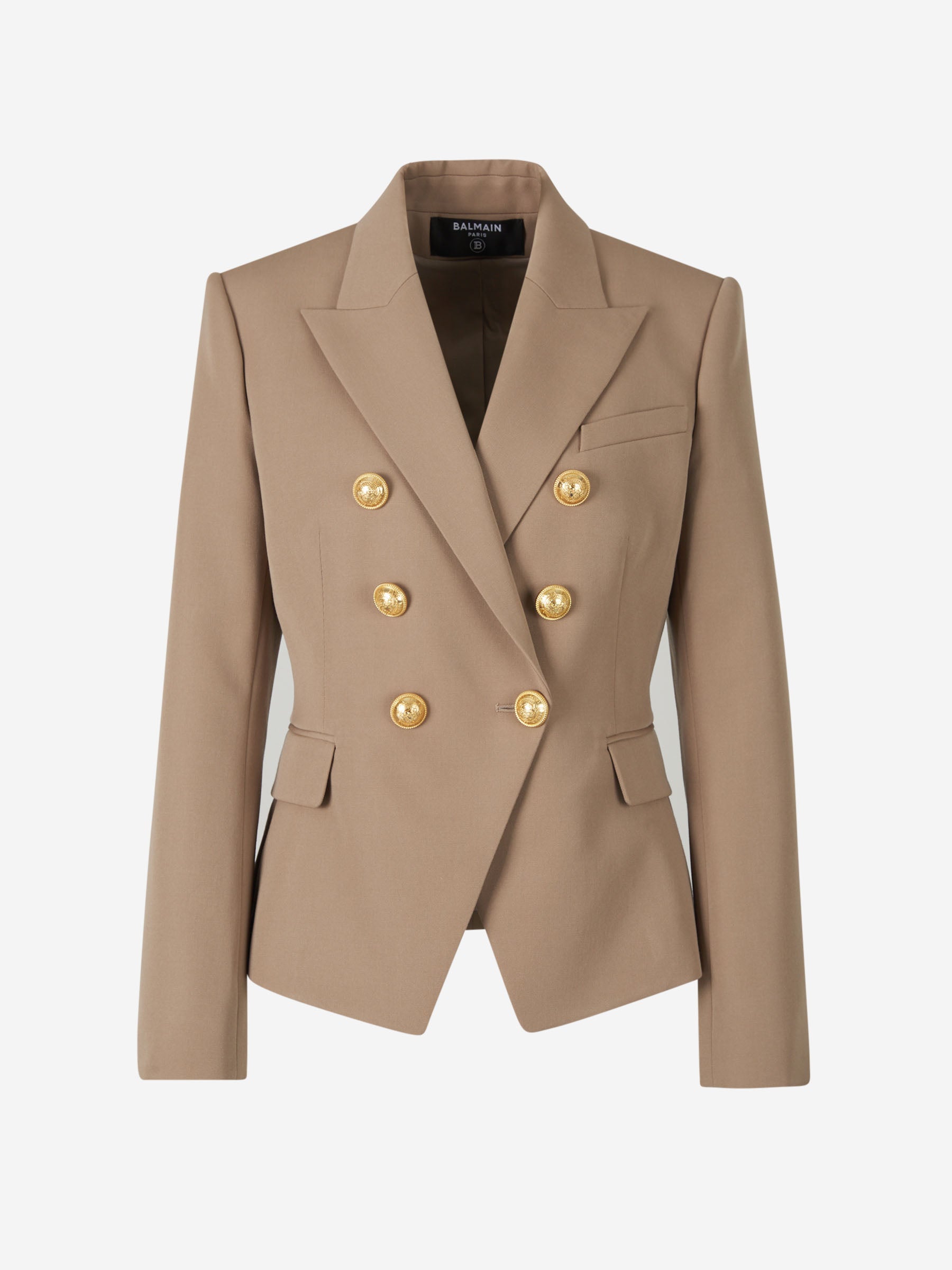 Balmain Blazer Lana color Caramelo sku 741-001954 01 - Foto 1