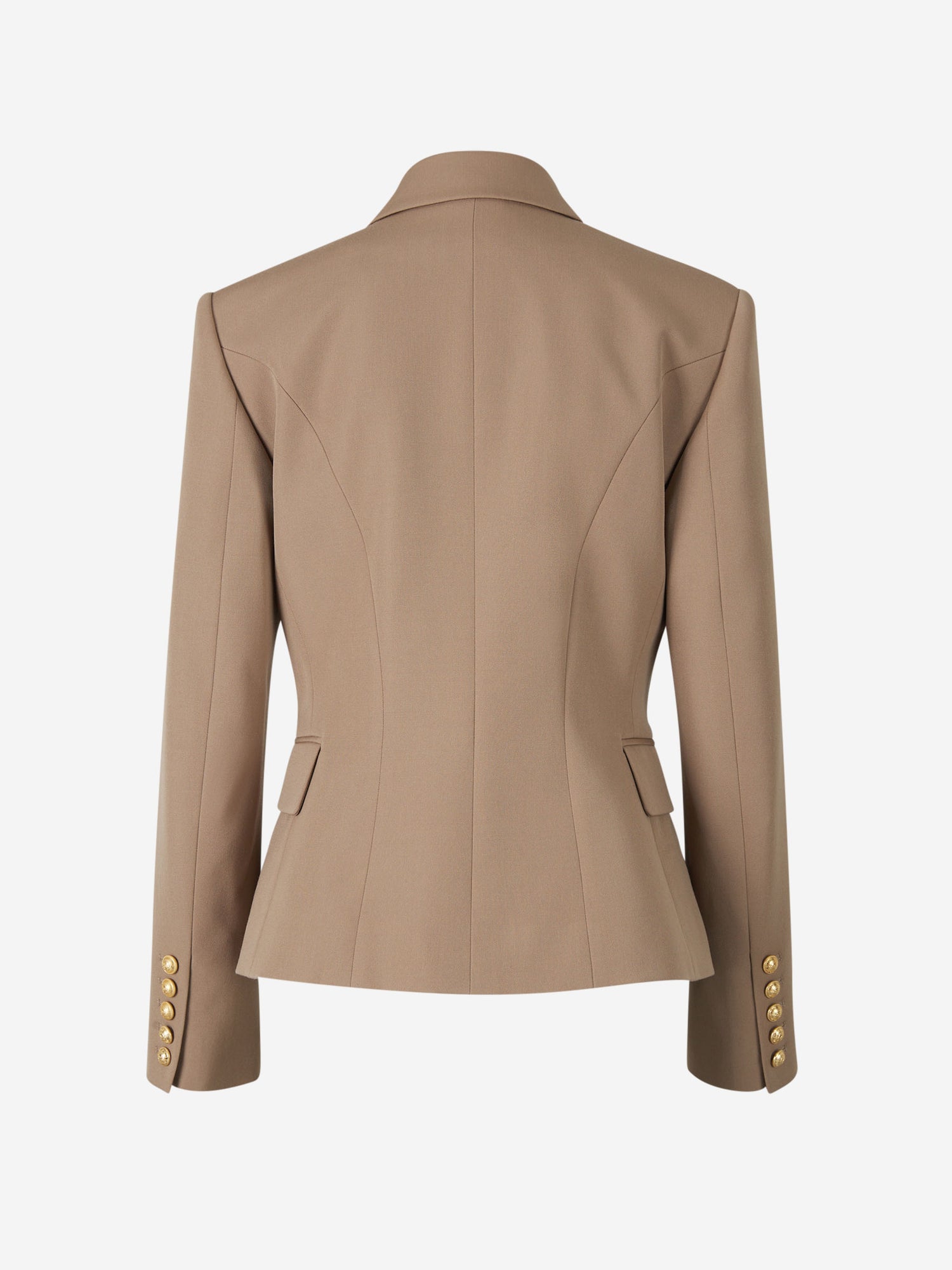 Balmain Blazer Lana color Caramelo sku 741-001954 01 - Foto 2