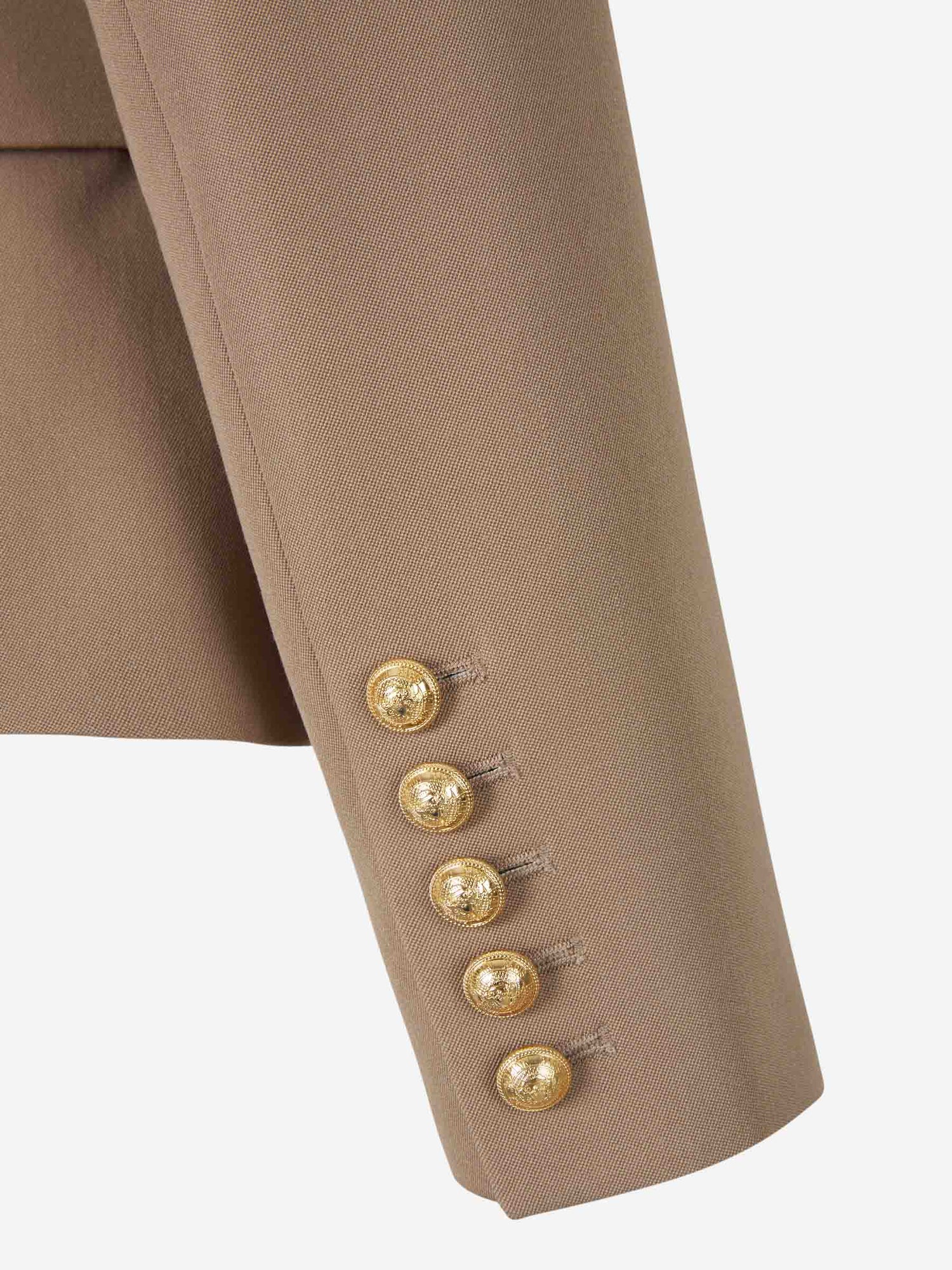 Balmain Blazer Lana color Caramelo sku 741-001954 01 - Foto 5