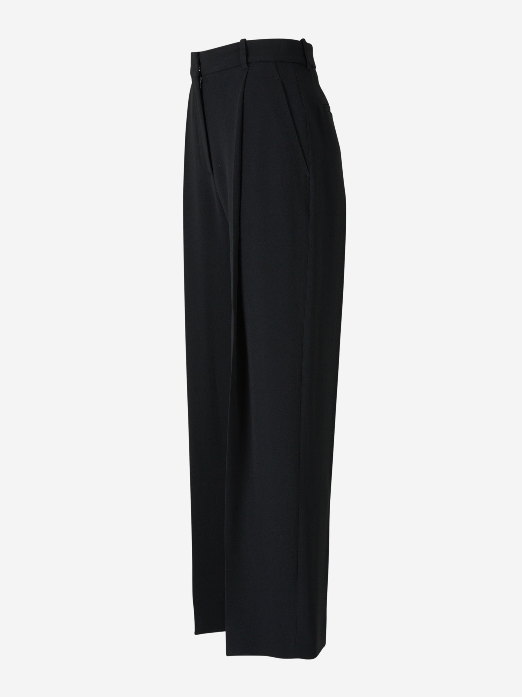 Victoria Beckham Pantalones Plisados Fluidos color Negro sku 761-003106 01 - Foto 2