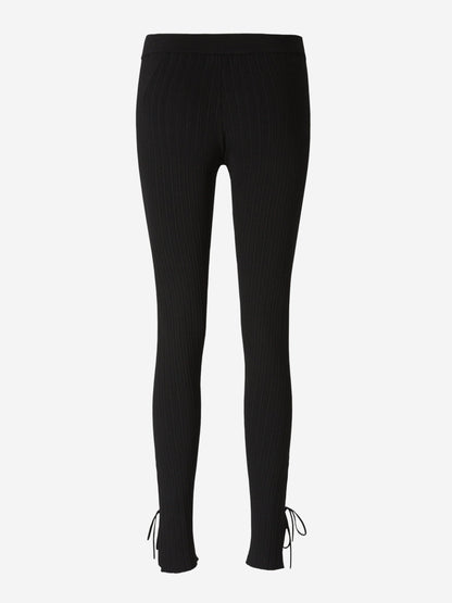 Tom Ford Leggings Punto Acanalado color Negro sku 761-003304 01 - Foto 2