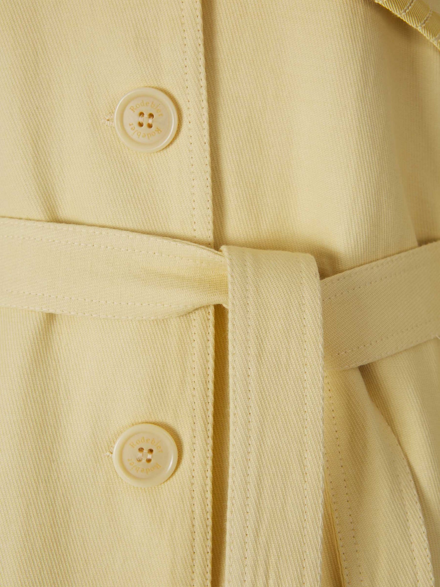 Rodebjer Gabardina Algodón color Amarillo Claro sku 773-000183 01 - Foto 3