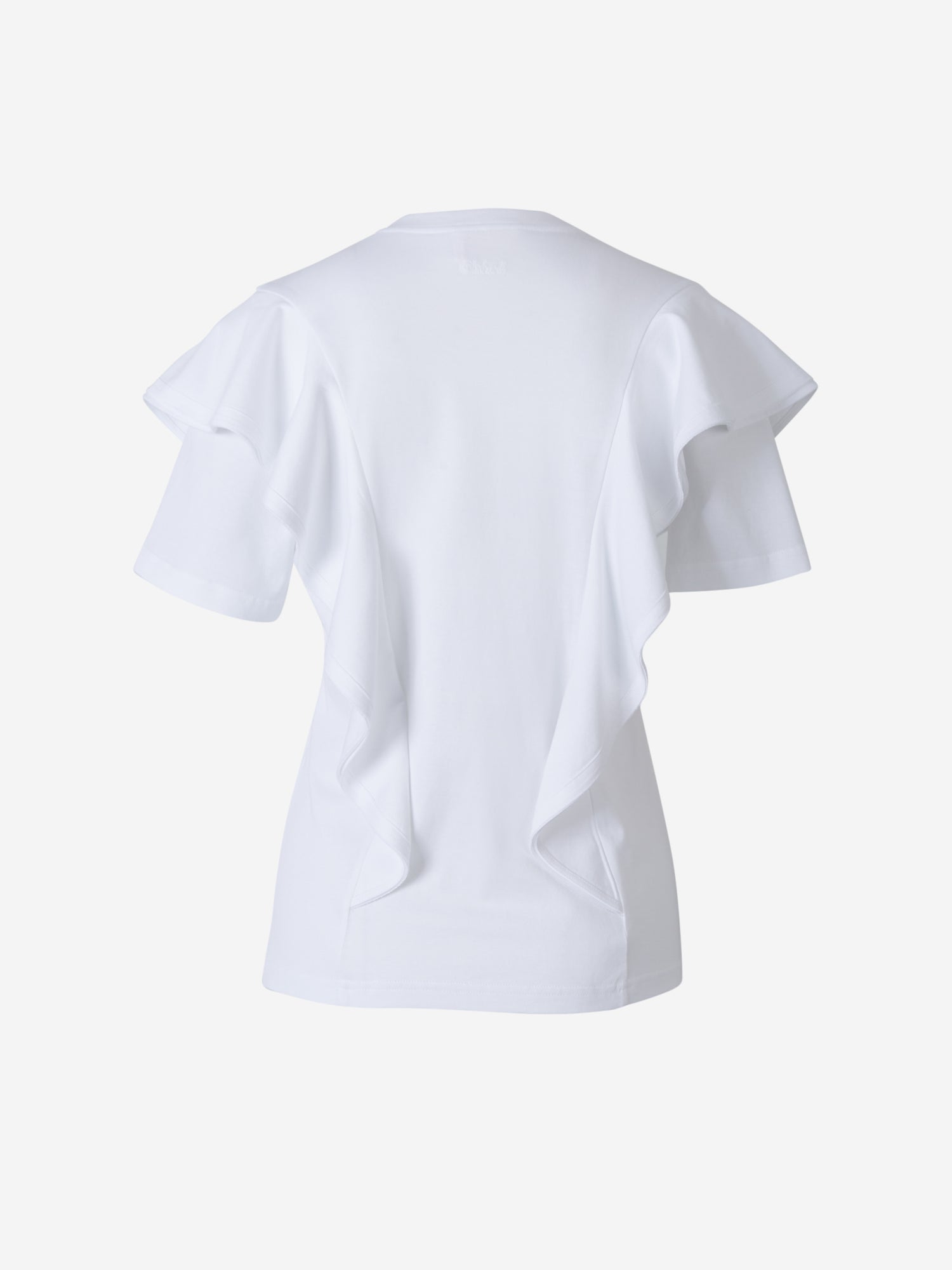 Chloé Camiseta Volantes Algodón color Blanco sku 782-001376 01 - Foto 2