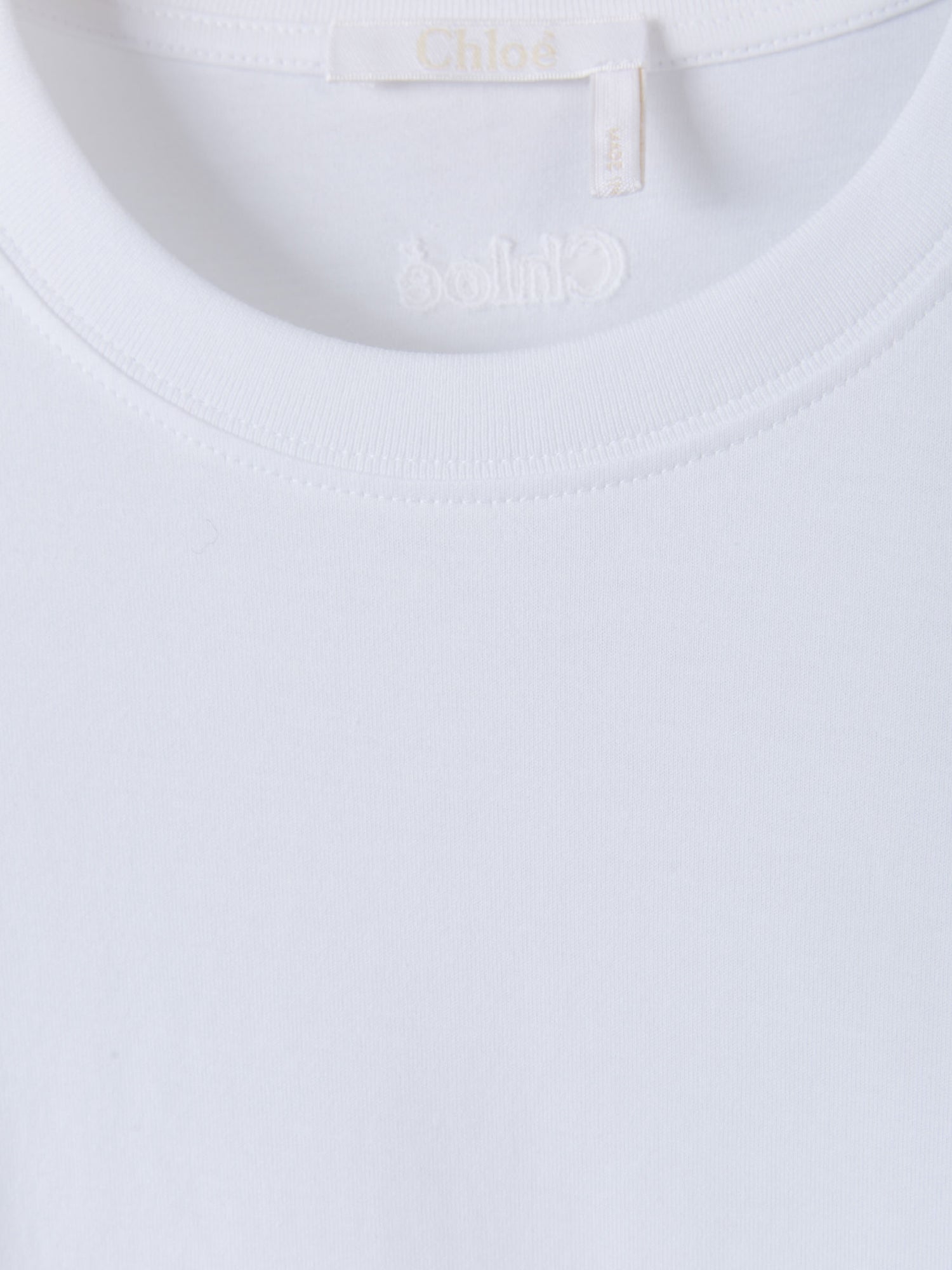 Chloé Camiseta Volantes Algodón color Blanco sku 782-001376 01 - Foto 3