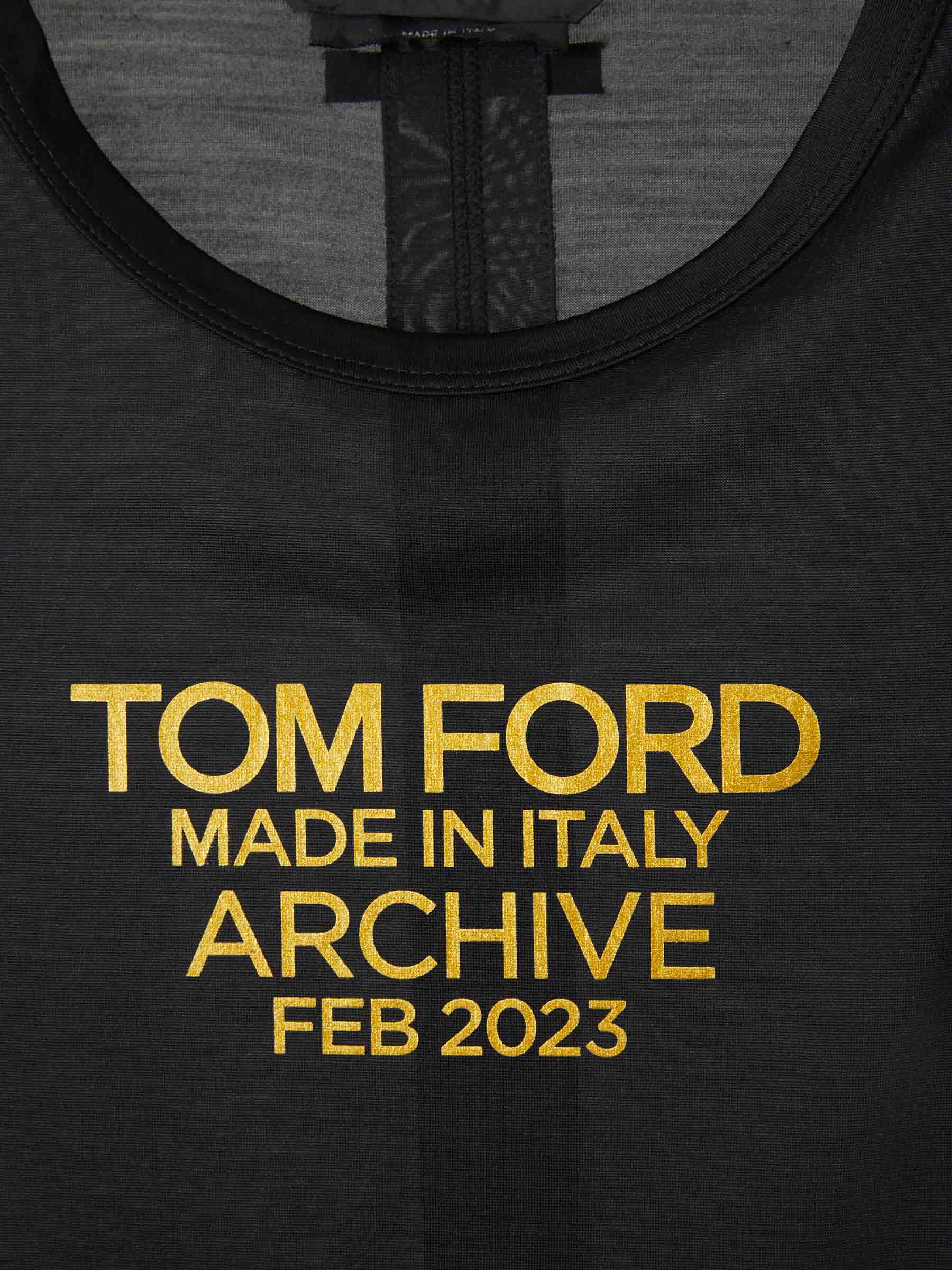 Tom Ford Camiseta Logo Archives color Negro sku 782-001504 01 - Foto 3