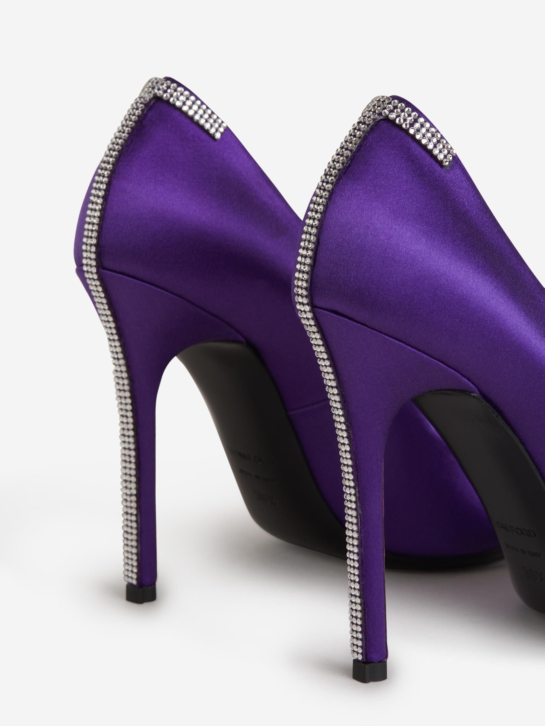 Tom Ford Zapatos Iconic Detalle Cristales color Purpura Oscuro sku 800-004843 01 - Foto 5