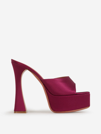 Amina Muaddi Sandalias Dalida Satén color Fucsia sku 800-004856 01 - Foto 1