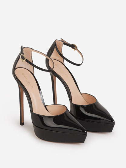 Gianvito Rossi Zapatos Charol Maxi color Negro sku 800-005075 01 - Foto 2